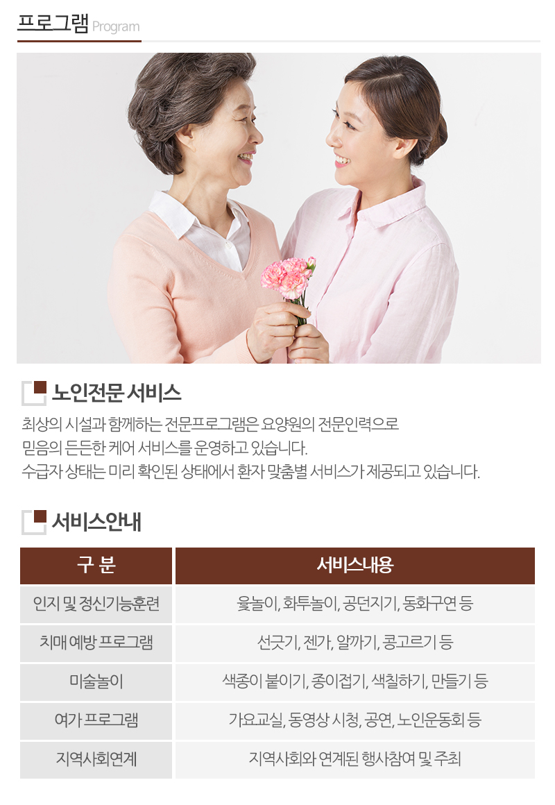 엔젤실버요양원_내용